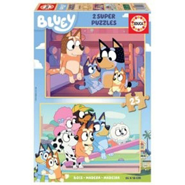 Educa Bluey 2 X 25 palapelit - puu ( 80-19407) ryhmässä LELUT, TUOTTEET LAPSILLE JA VAUVOILLE / Leikkikalut, Askartelu &Pelit / Lasten palapeli @ TP E-commerce Nordic AB (C89913)