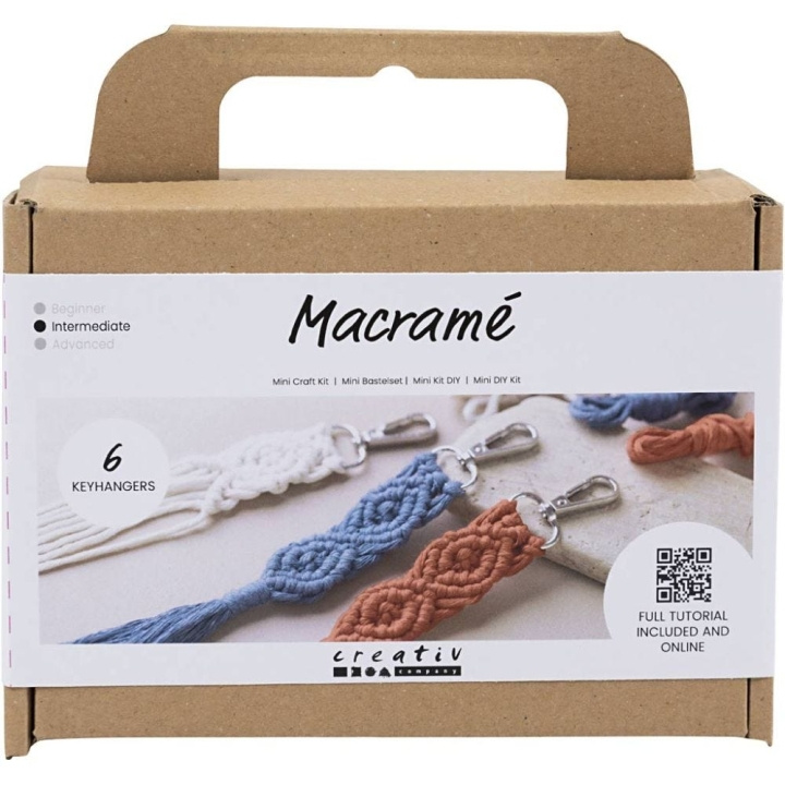 DIY Kit Makramee - Avaimenperä (977554) ryhmässä URHEILU, VAPAA-AIKA JA HARRASTUS / Harrastus / DIY Kit @ TP E-commerce Nordic AB (C89979)