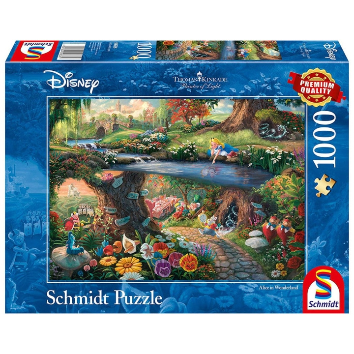 Schmidt Thomas Kinkade: Kadeade: Disney, Liisa ihmemaassa (1000 kpl) (SCH9636) ryhmässä URHEILU, VAPAA-AIKA JA HARRASTUS / Harrastus / Palapeli @ TP E-commerce Nordic AB (C89980)