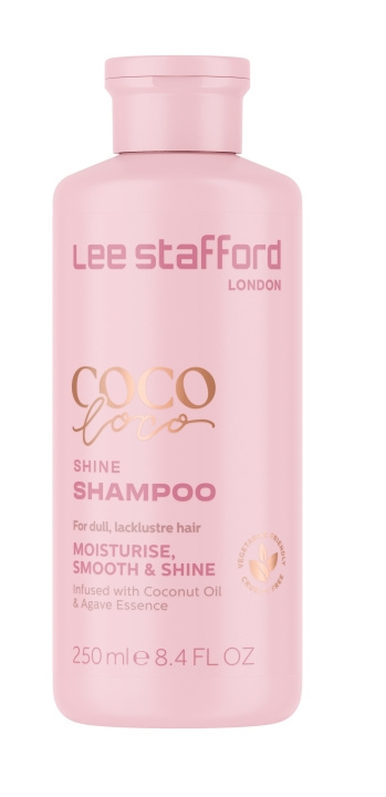 Lee Stafford Coco Loco Shine Shampoo 250 ml ryhmässä KAUNEUS JA TERVEYS / Hiukset &Stailaus / Hiustenhoito / Shampoo @ TP E-commerce Nordic AB (C89981)