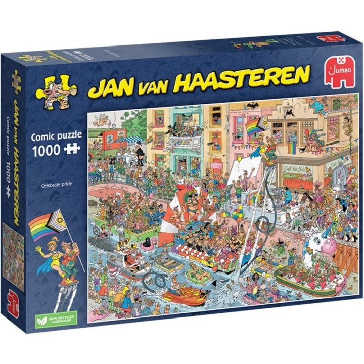 Jan van Haasteren Juhli ylpeyttä! (1000 kpl) (JUM00030) ryhmässä URHEILU, VAPAA-AIKA JA HARRASTUS / Harrastus / Palapeli @ TP E-commerce Nordic AB (C90026)