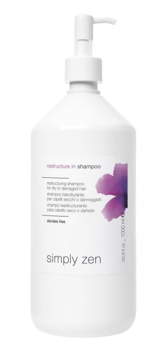 Simply Zen Restructure in Shampoo 1000 ml ryhmässä KAUNEUS JA TERVEYS / Hiukset &Stailaus / Hiustenhoito / Shampoo @ TP E-commerce Nordic AB (C90027)