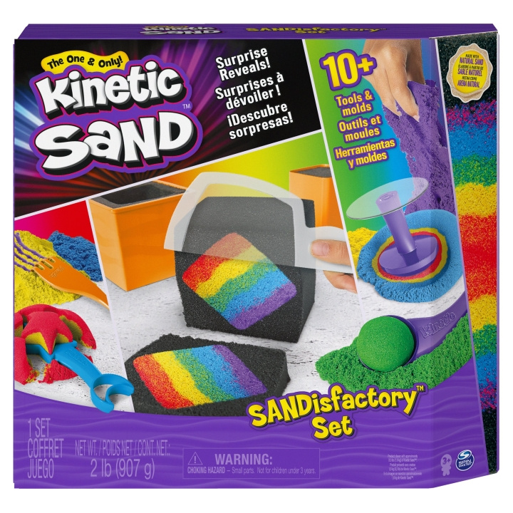 Kinetic Sand SANDisfactory Set (6061654) ryhmässä LELUT, TUOTTEET LAPSILLE JA VAUVOILLE / Leikkikalut, Askartelu &Pelit / Pelaa savea, leikkiä hiekkaa ja tarvikkeita @ TP E-commerce Nordic AB (C90101)