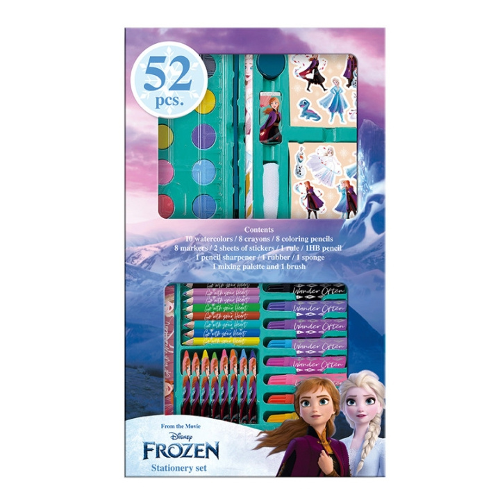 Disney Kids Licensing - Taidekotelo 52 kpl. - Disney Frozen (017406952) ryhmässä LELUT, TUOTTEET LAPSILLE JA VAUVOILLE / Leikkikalut, Askartelu &Pelit / Piirrä ja laske @ TP E-commerce Nordic AB (C90196)