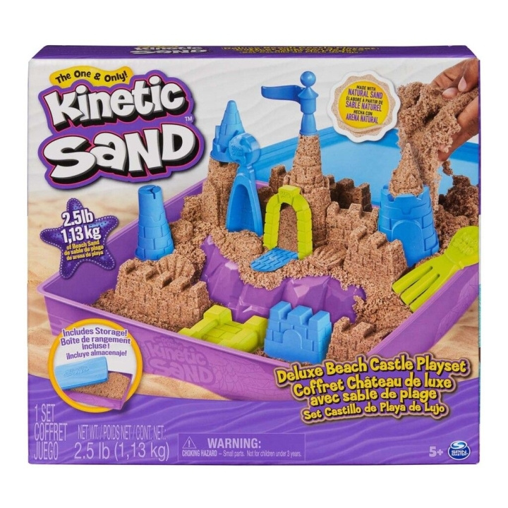 Kinetic Sand Deluxe rantalinna leikkiväline (6067801) ryhmässä LELUT, TUOTTEET LAPSILLE JA VAUVOILLE / Leikkikalut, Askartelu &Pelit / Pelaa savea, leikkiä hiekkaa ja tarvikkeita @ TP E-commerce Nordic AB (C90223)