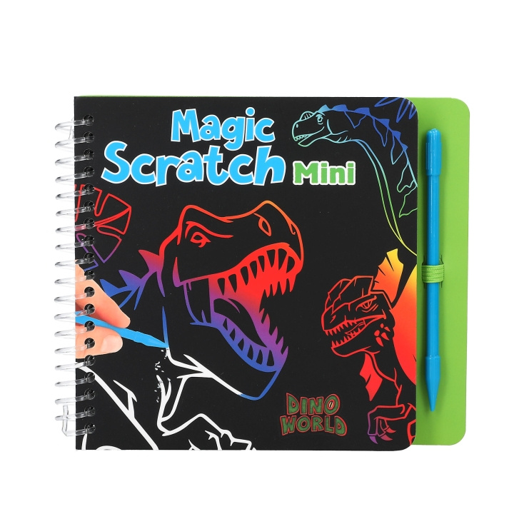 Dino World Mini Magic-Scratch -kirja ( 0412733 ) ryhmässä LELUT, TUOTTEET LAPSILLE JA VAUVOILLE / Leikkikalut, Askartelu &Pelit / Käsityöt @ TP E-commerce Nordic AB (C90294)