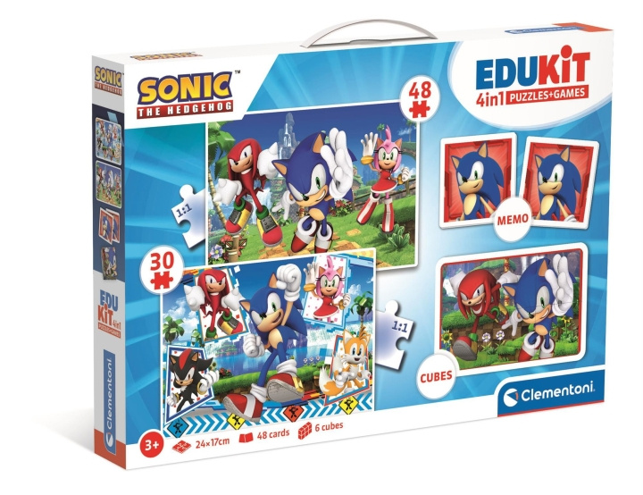 Clementoni Edukit 4in1 - Sonic (18318) ryhmässä LELUT, TUOTTEET LAPSILLE JA VAUVOILLE / Leikkikalut, Askartelu &Pelit / Lasten palapeli @ TP E-commerce Nordic AB (C90464)