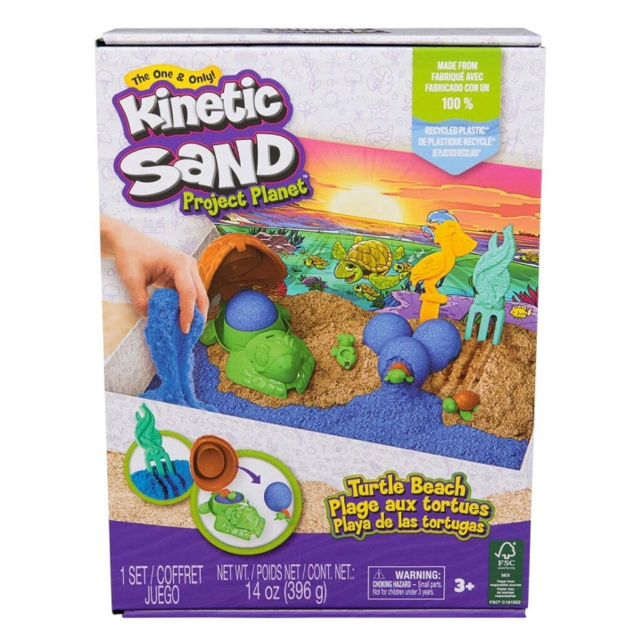 Kinetic Sand Turtle Beach -sarja (6069781) ryhmässä LELUT, TUOTTEET LAPSILLE JA VAUVOILLE / Leikkikalut, Askartelu &Pelit / Pelaa savea, leikkiä hiekkaa ja tarvikkeita @ TP E-commerce Nordic AB (C90493)