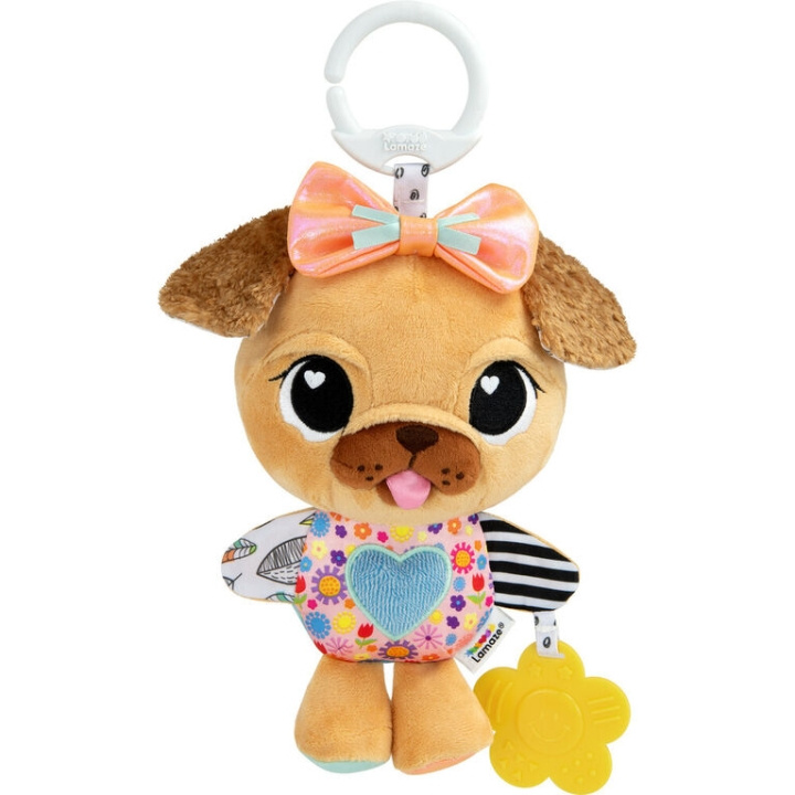 Lamaze Lovey the Pug Clip & Go (827496) ryhmässä LELUT, TUOTTEET LAPSILLE JA VAUVOILLE / Lelut vauvoille (0-3v) / Toiminnalliset lelut @ TP E-commerce Nordic AB (C90521)