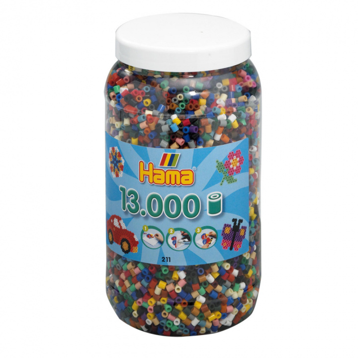 HAMA Beads Hama - Midi helmiä 13000kpl mix 67 ryhmässä LELUT, TUOTTEET LAPSILLE JA VAUVOILLE / Leikkikalut, Askartelu &Pelit / Käsityöt @ TP E-commerce Nordic AB (C90570)