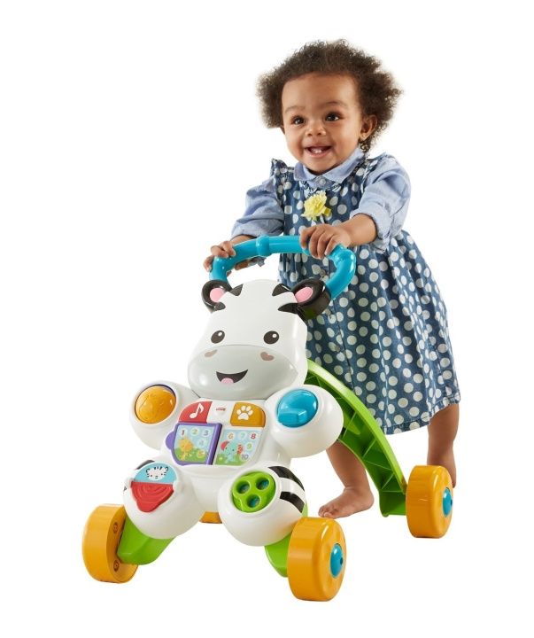 Fisher-Price Infant - Learn with Me Zebra Walker (DLD80) ryhmässä LELUT, TUOTTEET LAPSILLE JA VAUVOILLE / Lelut vauvoille (0-3v) / Taaperokärryt @ TP E-commerce Nordic AB (C90597)