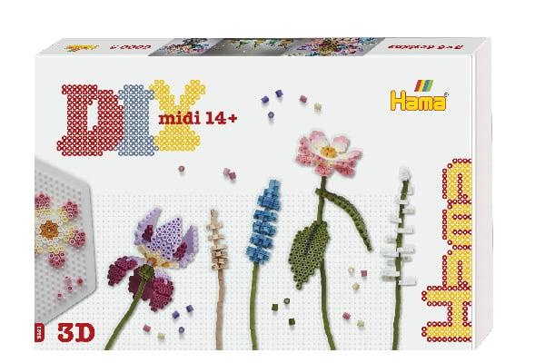 HAMA Beads HAMA - Midi Beads Art - kukkakimppu (3621) ryhmässä LELUT, TUOTTEET LAPSILLE JA VAUVOILLE / Leikkikalut, Askartelu &Pelit / Käsityöt @ TP E-commerce Nordic AB (C90656)