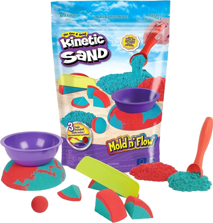 Kinetic Sand Mold N\' Flow (6067819) ryhmässä LELUT, TUOTTEET LAPSILLE JA VAUVOILLE / Leikkikalut, Askartelu &Pelit / Pelaa savea, leikkiä hiekkaa ja tarvikkeita @ TP E-commerce Nordic AB (C90659)