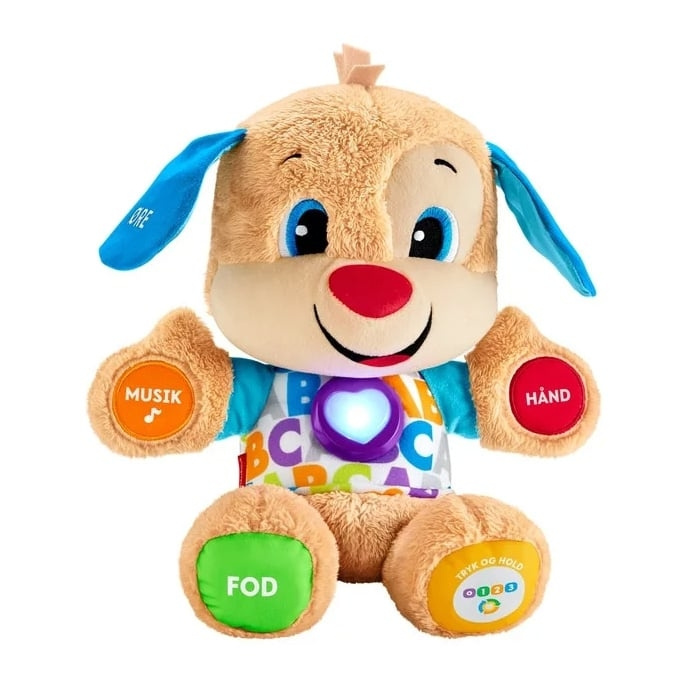 Fisher-Price Infant - Laugh & Learn - Smart puppy (tanskalainen) (FPM62) ryhmässä LELUT, TUOTTEET LAPSILLE JA VAUVOILLE / Lelut vauvoille (0-3v) / Toiminnalliset lelut @ TP E-commerce Nordic AB (C90660)