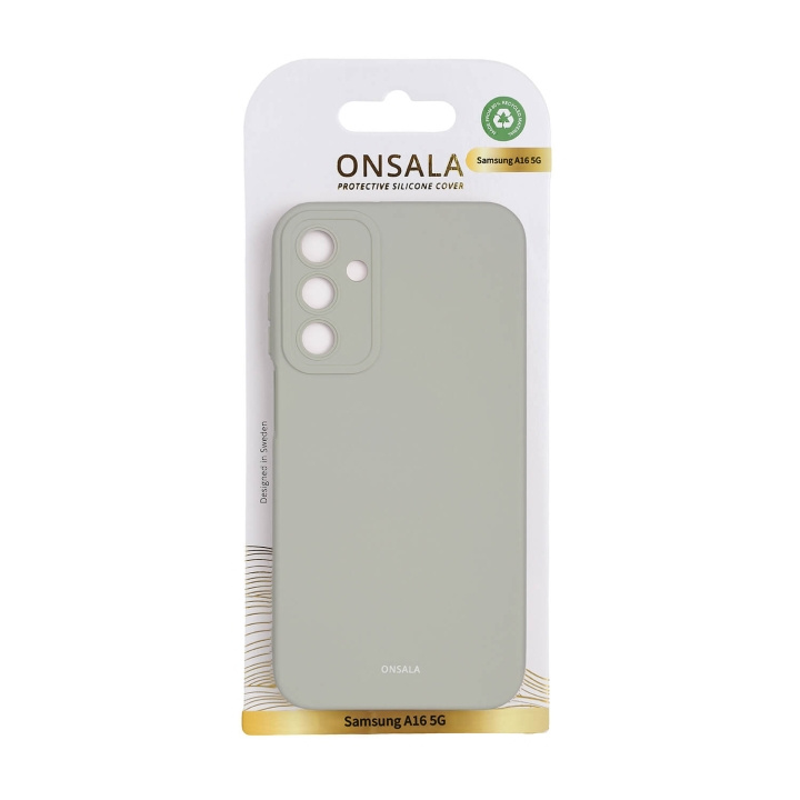 Onsala Back Silicone Touch Recycled Samsung A16 4G/A16 5G Concrete ryhmässä ÄLYPUHELIMET JA TABLETIT / Puhelimen suojakotelo / Samsung @ TP E-commerce Nordic AB (C90695)