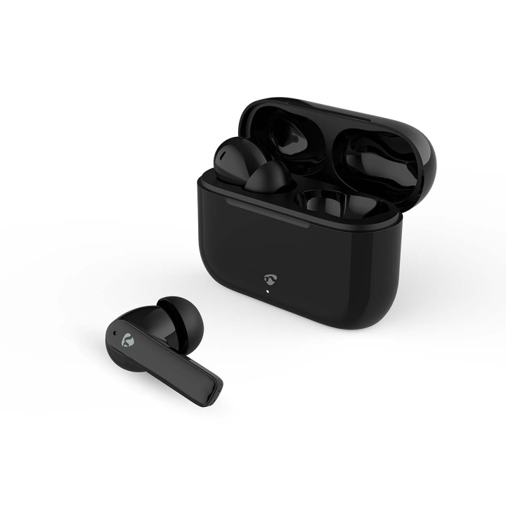 Nedis Täysin langaton Kuulokkeet | ENC (Environmental Noise Cancelling) | Bluetooth® | Suurin akun toistoaika: 24 tuntia | Kosteusohjaus | Latauskotelo | Langaton latausalusta | Sisäänrakennettu mikrofoni | Tuki ääniohjaukselle | Vastamelutoiminto | IPX4 ryhmässä KODINELEKTRONIIKKA / Ääni & Kuva / Kuulokkeet & Tarvikkeet / Kuulokkeet @ TP E-commerce Nordic AB (C90765)