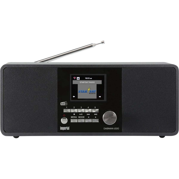 imperial DABMAN i220 BT DAB+ / FM Internet-radio Bluetoothilla Musta ryhmässä KODINELEKTRONIIKKA / Ääni & Kuva / Kotiteatteri, HiFi ja kannettavat / Radio & Herätyskellot / Radio @ TP E-commerce Nordic AB (C90768)