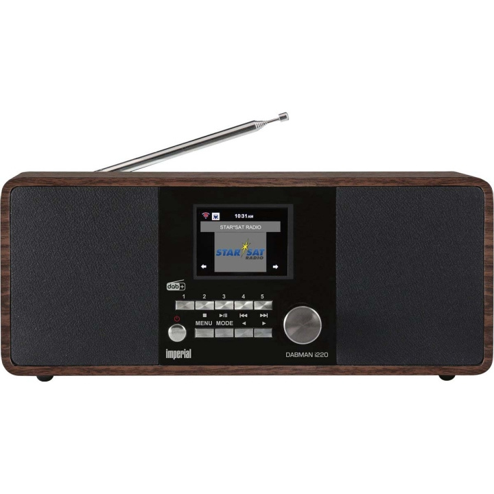 imperial DABMAN i220 BT DAB+ / FM Internet-radio bluetoothilla Puu ryhmässä KODINELEKTRONIIKKA / Ääni & Kuva / Kotiteatteri, HiFi ja kannettavat / Radio & Herätyskellot / Radio @ TP E-commerce Nordic AB (C90769)