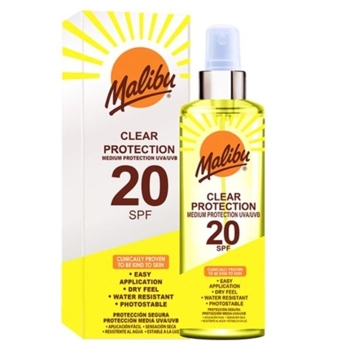 Malibu Clear Protection Spray SPF20 250ml ryhmässä KAUNEUS JA TERVEYS / Ihonhoito / Rusketus / Aurinkosuoja @ TP E-commerce Nordic AB (C90781)