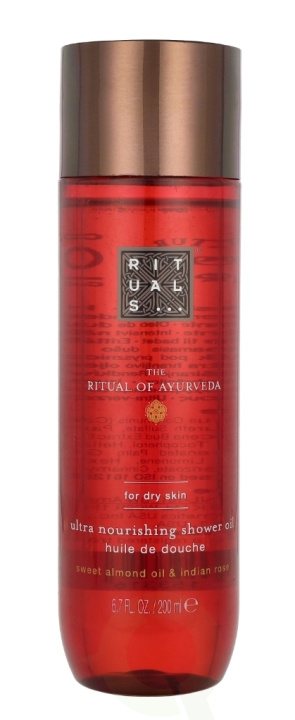 Rituals Ayurveda Ultra Nourishing Shower Oil 200 ml Sweet Almond Oil & Indian Rose ryhmässä KAUNEUS JA TERVEYS / Ihonhoito / Kehon hoito / Kylpy- ja suihkugeelit @ TP E-commerce Nordic AB (C90853)