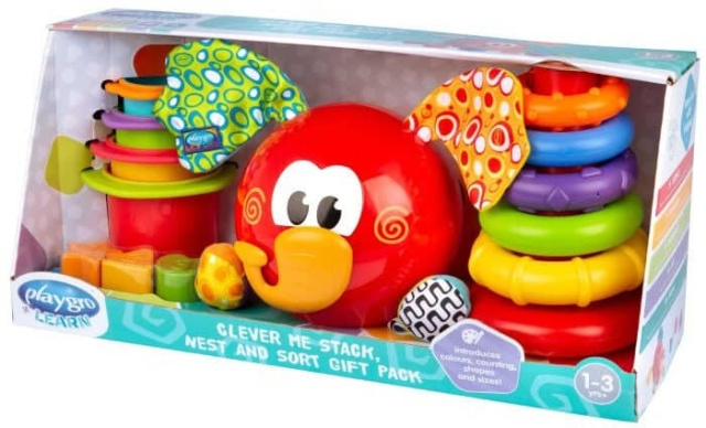 Playgro Clever Me Stack Sort And Nest - (14088282) ryhmässä LELUT, TUOTTEET LAPSILLE JA VAUVOILLE / Lelut vauvoille (0-3v) / Toiminnalliset lelut @ TP E-commerce Nordic AB (C90912)