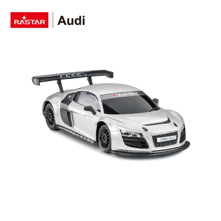 Rastar R/C 1:24 AUDI R8 Hopea (46800) ryhmässä LELUT, TUOTTEET LAPSILLE JA VAUVOILLE / Radio-ohjattava / Radio-ohjattavat autot @ TP E-commerce Nordic AB (C90955)