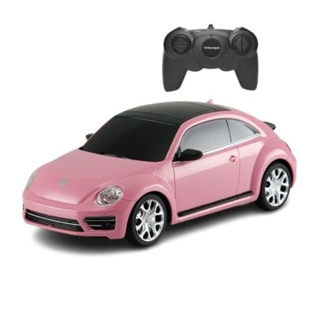 Rastar R/C 1:24 Volkswagen Beetle Pink (23067) ryhmässä LELUT, TUOTTEET LAPSILLE JA VAUVOILLE / Radio-ohjattava / Radio-ohjattavat autot @ TP E-commerce Nordic AB (C90956)