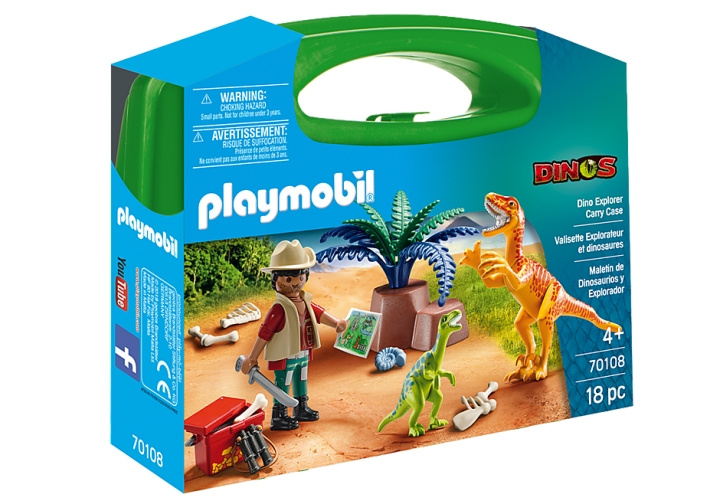 Playmobil Dino Explore -kantolaukku (70108) ryhmässä LELUT, TUOTTEET LAPSILLE JA VAUVOILLE / Leikkikalut, Askartelu &Pelit / Figuurit, miniatyyrit ja tarvikkeet @ TP E-commerce Nordic AB (C91001)