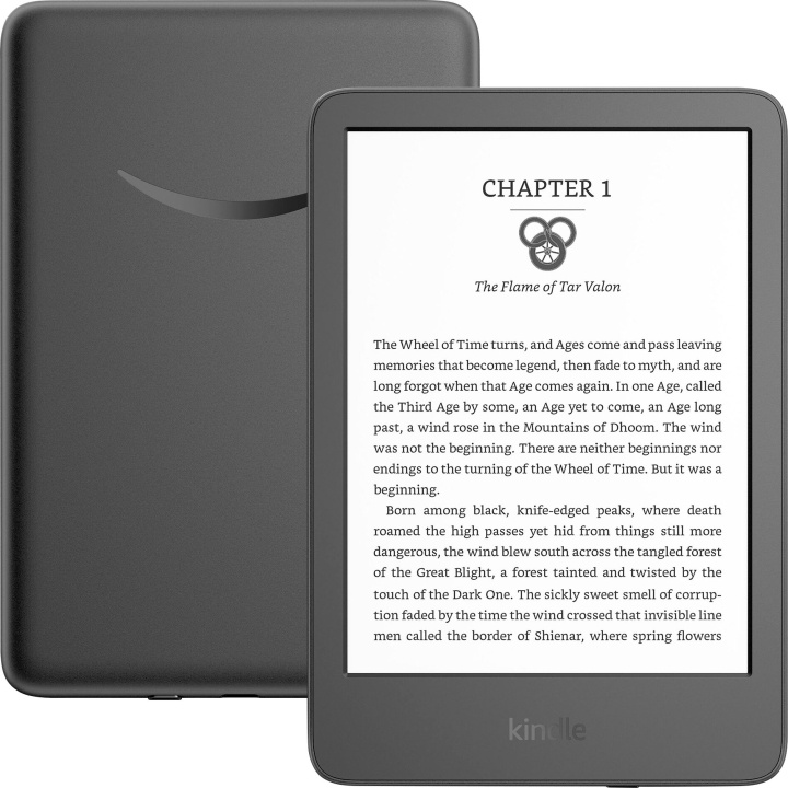 Amazon Kindle E-Reader 6 näyttö - 16GB - 2022 - Musta ryhmässä ÄLYPUHELIMET JA TABLETIT / Lukutabletit @ TP E-commerce Nordic AB (C91024)