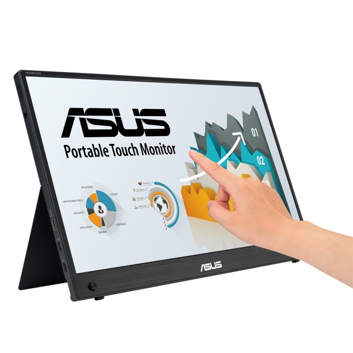 ASUS ZenScreen 15.6 MB16AMTR Kannettava USB-C 10-pisteen kosketus 1920x1080p IPS Sisäänrakennettu akku ryhmässä TIETOKOONET & TARVIKKEET / Näytöt / Tietokonenäytöt @ TP E-commerce Nordic AB (C91053)