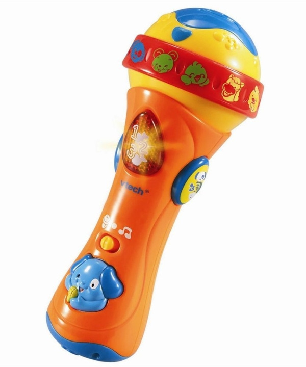 VTech Baby Sing along Microphone (tanskalainen) (950-078735) ryhmässä LELUT, TUOTTEET LAPSILLE JA VAUVOILLE / Lelut vauvoille (0-3v) / Toiminnalliset lelut @ TP E-commerce Nordic AB (C91121)