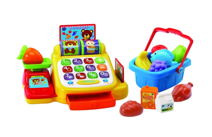 VTech Kassakone (tanskalainen) (950-191332) ryhmässä LELUT, TUOTTEET LAPSILLE JA VAUVOILLE / Lelut vauvoille (0-3v) / Toiminnalliset lelut @ TP E-commerce Nordic AB (C91127)