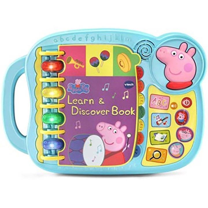 VTech Peppa Pig Learn & Discovery Book (tanska) (950-518032) ryhmässä LELUT, TUOTTEET LAPSILLE JA VAUVOILLE / Lelut vauvoille (0-3v) / Toiminnalliset lelut @ TP E-commerce Nordic AB (C91210)