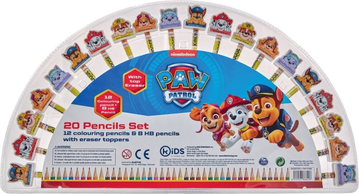 Paw Patrol Kids Licensing - Kynät - Paw Patrol (045507053-PW19908) ryhmässä LELUT, TUOTTEET LAPSILLE JA VAUVOILLE / Leikkikalut, Askartelu &Pelit / Piirrä ja laske @ TP E-commerce Nordic AB (C91377)