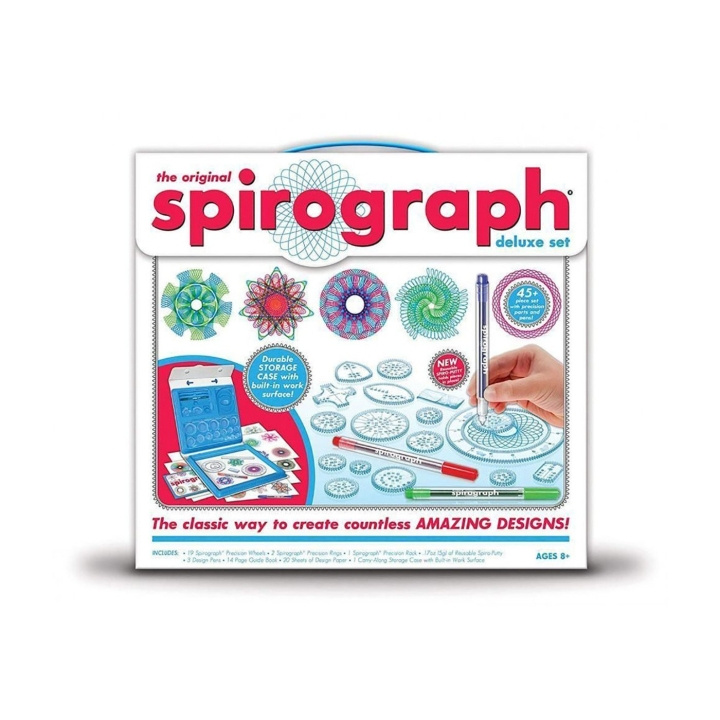 Spirograph Deluxe Kit (33002150) ryhmässä LELUT, TUOTTEET LAPSILLE JA VAUVOILLE / Leikkikalut, Askartelu &Pelit / Piirrä ja laske @ TP E-commerce Nordic AB (C91595)