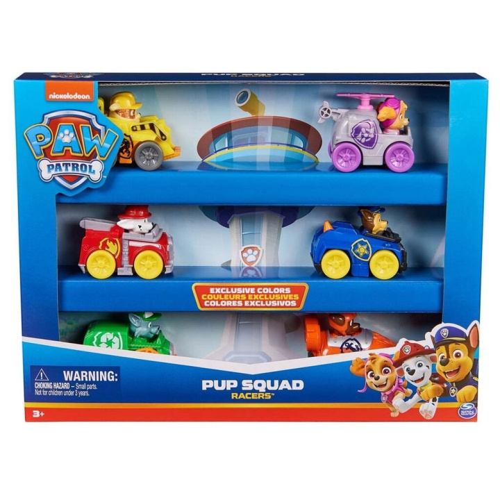 Paw Patrol Pup Squad Racer 6 -lahjapakkaus (6070070) ryhmässä LELUT, TUOTTEET LAPSILLE JA VAUVOILLE / Leikkikalut, Askartelu &Pelit / Leikkiautot @ TP E-commerce Nordic AB (C91596)