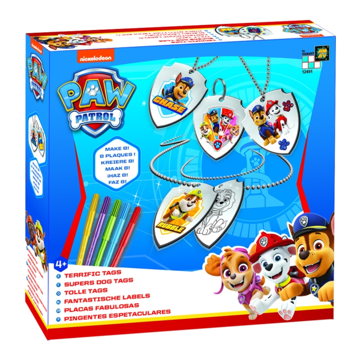 Paw Patrol Loistavat tunnisteet (AM-12491) ryhmässä LELUT, TUOTTEET LAPSILLE JA VAUVOILLE / Leikkikalut, Askartelu &Pelit / Käsityöt @ TP E-commerce Nordic AB (C91658)