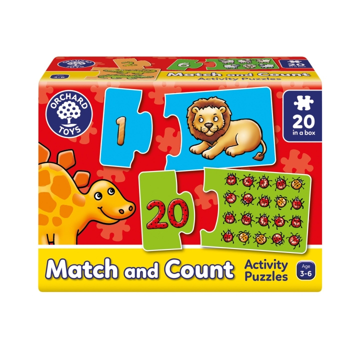 Orchard Toys Match & Count Puzzle (600219) ryhmässä LELUT, TUOTTEET LAPSILLE JA VAUVOILLE / Leikkikalut, Askartelu &Pelit / Lasten palapeli @ TP E-commerce Nordic AB (C91746)