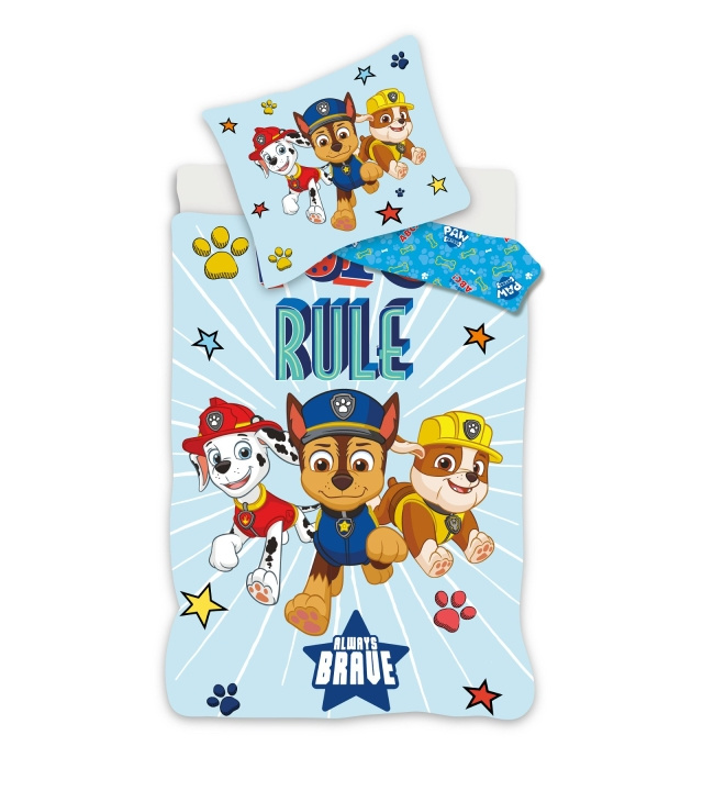 Paw Patrol Vuodevaatteet - Junior-koko 100x140 cm - Paw Patrol ryhmässä LELUT, TUOTTEET LAPSILLE JA VAUVOILLE / Lasten tekstiilit / Sänkyvaatteet / Vuodevaatteet junioreille @ TP E-commerce Nordic AB (C91815)