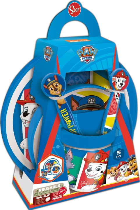 STOR Liukumaton lounassetti - Paw Patrol (088808705-74681) ryhmässä LELUT, TUOTTEET LAPSILLE JA VAUVOILLE / Syö ja juo / Lasten astiat @ TP E-commerce Nordic AB (C91844)