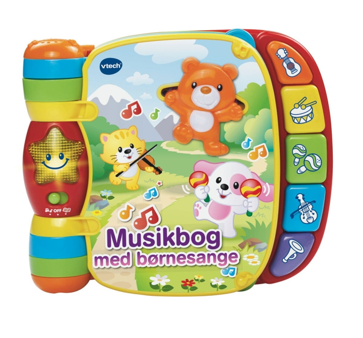 VTech Vauvan musiikkikirja lastenlauluja (tanska) (950-166732) ryhmässä LELUT, TUOTTEET LAPSILLE JA VAUVOILLE / Lelut vauvoille (0-3v) / Toiminnalliset lelut @ TP E-commerce Nordic AB (C91846)