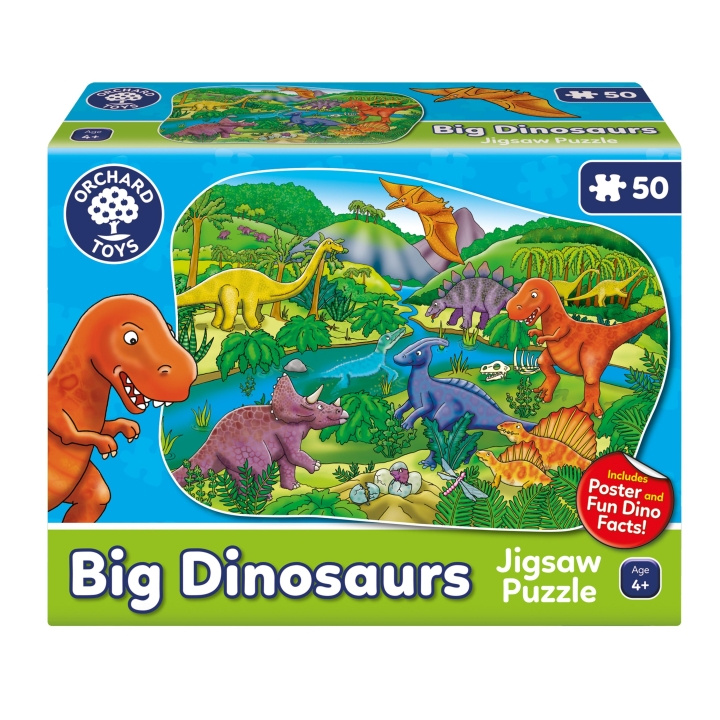 Orchard Toys Iso dinosaurus palapeli (600256) ryhmässä LELUT, TUOTTEET LAPSILLE JA VAUVOILLE / Leikkikalut, Askartelu &Pelit / Lasten palapeli @ TP E-commerce Nordic AB (C91852)