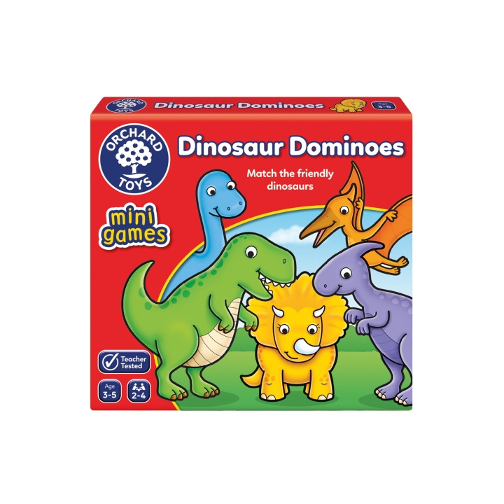 Orchard Toys Dinosaurus dominopeli (600353) ryhmässä LELUT, TUOTTEET LAPSILLE JA VAUVOILLE / Peli / Lautapelit @ TP E-commerce Nordic AB (C91899)