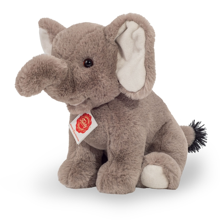 Teddy Hermann Istuva norsu 25 cm - (TH907435) ryhmässä LELUT, TUOTTEET LAPSILLE JA VAUVOILLE / Lelut vauvoille (0-3v) / Pehmolelut @ TP E-commerce Nordic AB (C91912)