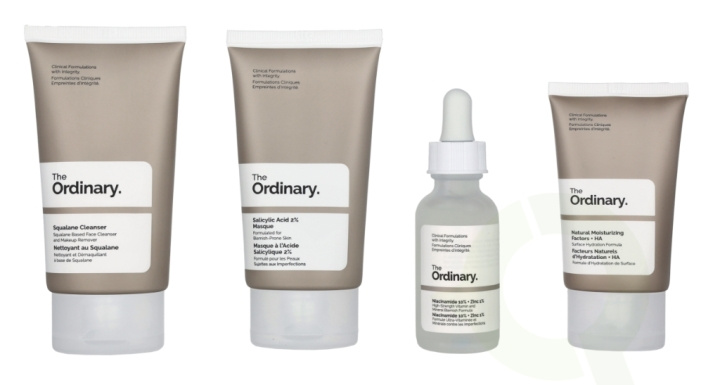 The Ordinary The Balance Set 160 ml Squalane Cleanser 50ml/Salicylic Acid 2% Masque 50ml/Niacinamide 10% + Zinc 1% 30ml/Natural Moisturizing Factors + HA 30ml ryhmässä KAUNEUS JA TERVEYS / Lahjapakkaukset / Miesten lahjapakkaukset @ TP E-commerce Nordic AB (C91936)