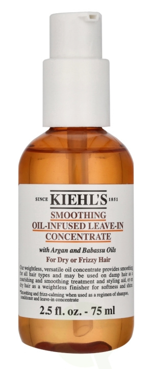 Kiehl\'s Smoothing Oil-Infused Leave-In Concentrate 75 ml ryhmässä KAUNEUS JA TERVEYS / Hiukset &Stailaus / Hiustenhoito / Hoitoainesuihke/kuuri @ TP E-commerce Nordic AB (C91956)