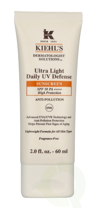 Kiehl\'s D.S. Ultra Light Daily UV Defense Sunscreen SPF50 60 ml Anti-Pollution For All Skin Types ryhmässä KAUNEUS JA TERVEYS / Ihonhoito / Rusketus / Aurinkosuoja @ TP E-commerce Nordic AB (C91957)