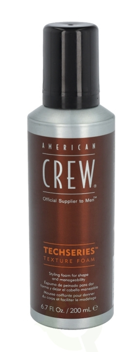 American Crew Techseries Texture Foam 200 ml ryhmässä KAUNEUS JA TERVEYS / Hiukset &Stailaus / Hiusten stailaus / Hiusten muotoiluvaahto @ TP E-commerce Nordic AB (C92111)