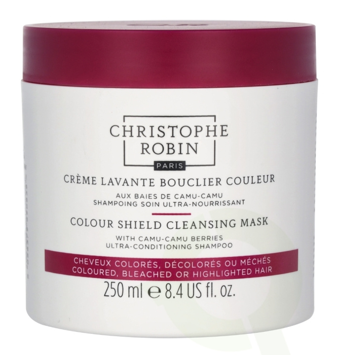 Christophe Robin Colour Shield Cleansing Mask 250 ml With Camu-Camu Berries ryhmässä KAUNEUS JA TERVEYS / Hiukset &Stailaus / Hiustenhoito / Hiusnaamio @ TP E-commerce Nordic AB (C92120)