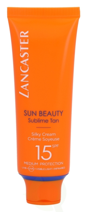 Lancaster Sun Beauty Silky Cream SPF15 50 ml Sublime Tan - Medium Protection ryhmässä KAUNEUS JA TERVEYS / Ihonhoito / Rusketus / Aurinkosuoja @ TP E-commerce Nordic AB (C92149)